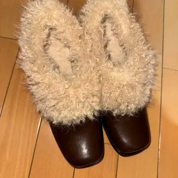 브라운 어그 부츠 240 귀여운 디자인 복슬복슬