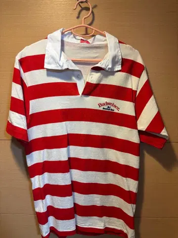 Budweiser 스트라이프 피케 셔츠