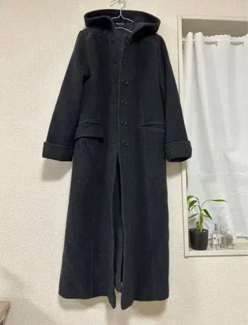 COMME CA DU MODE 후드 부착 롱 코트 M