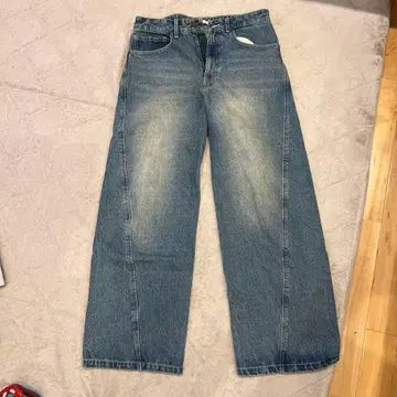 WYM 와이드 데님 팬츠 L 사이즈