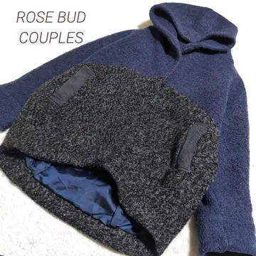ROSE BUD COUPLES 울 혼방 후드 루즈핏 코트 오버사이즈