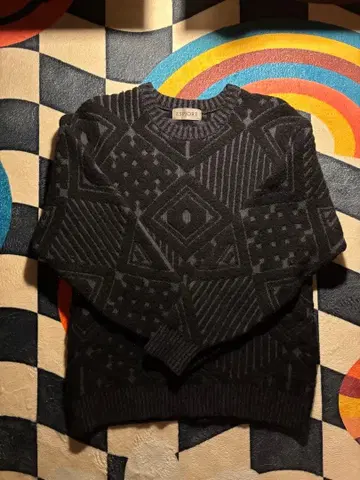 ESPIORE 나이가이 기하학 패턴 스웨터 L 사이즈