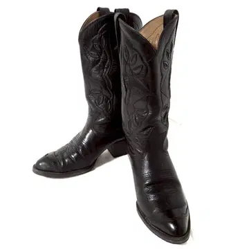 CARON 캐론 23 블랙 자수 웨스턴 부츠