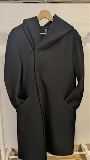 카즈유키 쿠마가이 후디드 코트 사이즈 1 블랙