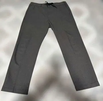 퍼블릭 도쿄 그레이 슬랙스 테이퍼드 드로우 스트링 포함