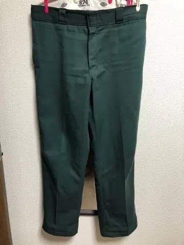 디키즈 874 오리지널 핏 워크 팬츠 그린 모스 헌터