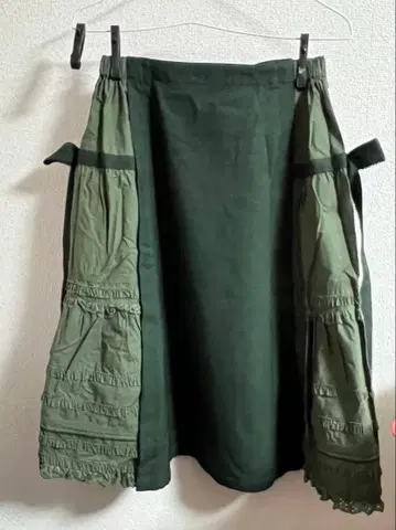 익명 배송/핑크하우스 미디 기장 스커트