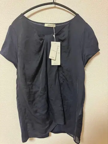 BALLSEY 다크 네이비 반팔 블라우스 38