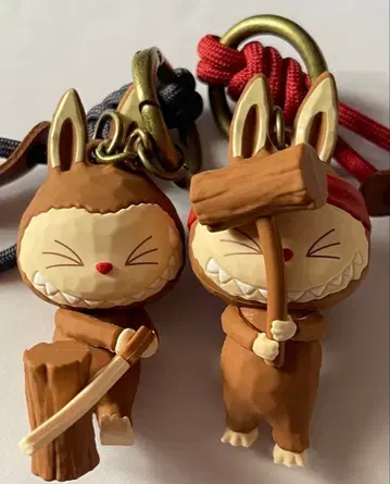 정품 팝마트 레어 LABUBU 키링 2개 세트 LABUBU