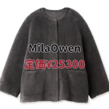 Mila Owen 숏 기장 보아 코트