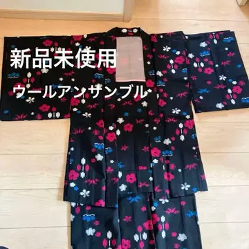 [ 미사용 새상품 ] 울 앙상블 기모노