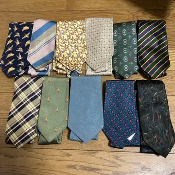 넥타이 11개 세트 수입 빈티지 이탈리아, 프랑스, 호주