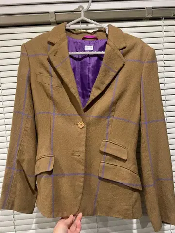 Paul Smith 테일러드 자켓 브라운 퍼플 체크