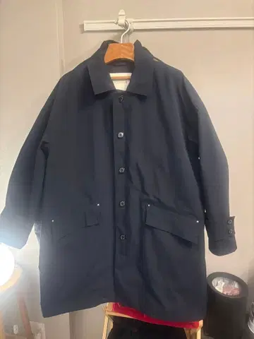 MACKINTOSH 네이비 스텐카라 코트 HUMBIE