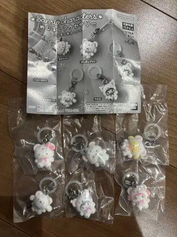 산리오 캐릭터 포근포근 스노우 메지루시 액세서리 컴프 전 6종