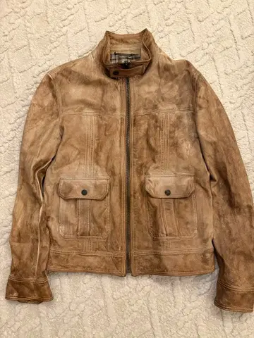 정품 D&G 브라운 가죽 자켓