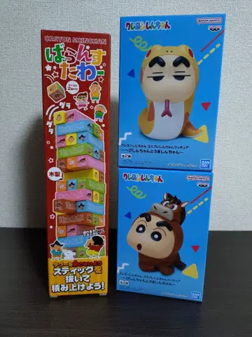 짱구는 못말려(크레용 신짱) 코스프레 피규어 뱀 말 밸런스 타워 세트