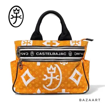 CASTELBAJAC 까스텔바작 핸드백 캔버스 오렌지