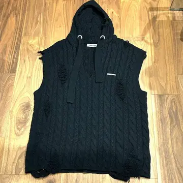 PRANK PROJECT 니트 베스트 데미지 크러쉬