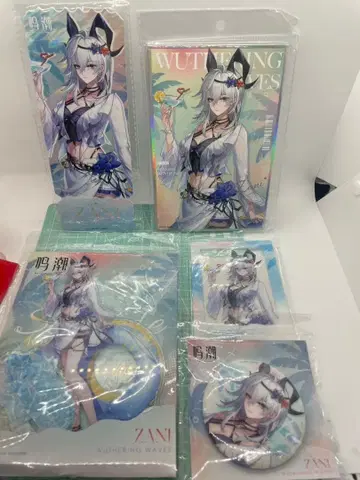 잔니 명조 China Joy 콜라보 아크릴 스탠드 캔뱃지 카드