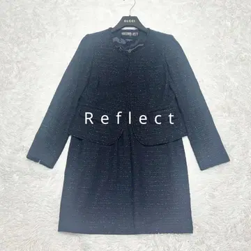 새상품급 Reflect 11호 노카라 트위드 수트 세레모니 라메 블랙