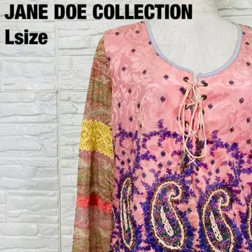 JANE DOE COLLECTION 올 패턴 긴팔 셔츠 블라우스 1071