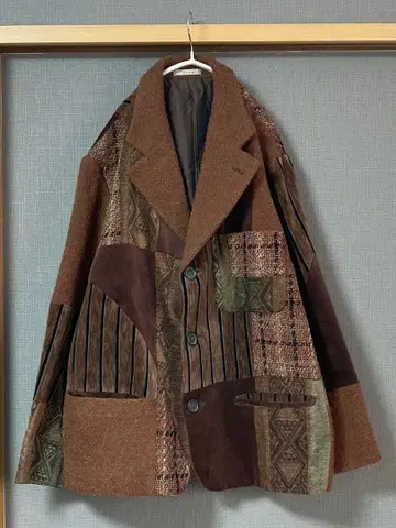 ficce 피치 요시유키 코니시 이소재 패치워크 자켓