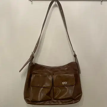 [ PC/A4 사이즈 ] tiny tiny/브라운/숄더백