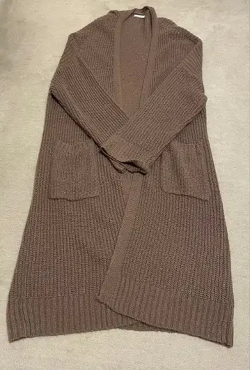 FREAK'S STORE 브라운 롱 니트 가디건