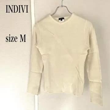 INDIVI 긴팔 니트 사이즈 M 베이지