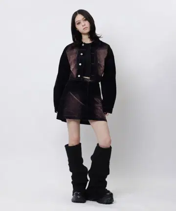 [ SPIRALGIRL ] 벨로아 데님 셋업