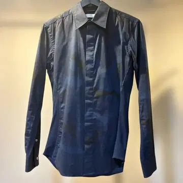 junhashimoto 다크 블루 긴팔 셔츠