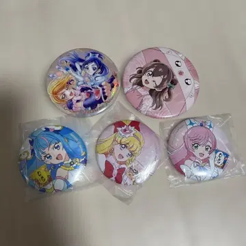 프리큐어 캐릭터 캔뱃지 5개 세트