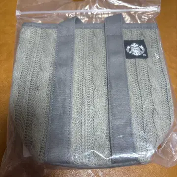 대만 한정판 Starbucks 니트 백 그레이