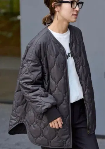 FRAMeWORK 퀼팅 2WAY 텐트 블루종 코트