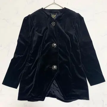 [새상품급] 이타리야 벨로아 노카라 트리아세테이트 자켓 7호 블랙