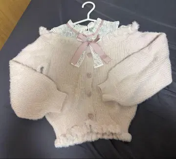 LIZLISA 리즈리사 어깨 트임 니트 핑크