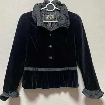 13 ROSSA 수입 로싸 블랙 벨벳 테일러드 자켓