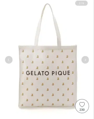 젤라또피케 올 패턴 토트백
