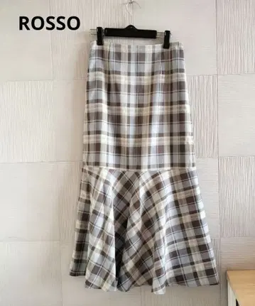 절개 머메이드 스커트 ROSSO