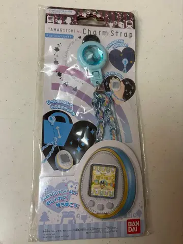 TAMGOCHI 4U Charm Strap 블루 스트라이프 스타일