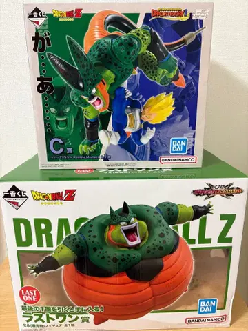 드래곤볼 제일복권 셀 라스트 원 베지터 vs 셀 피규어