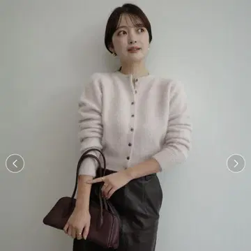 아뉴앙스 라쿤 폭스 숏 가디건