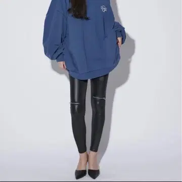 새상품급 GYDA H/W KNEE ZIP 레깅스 (블랙)