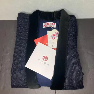 미야타 직물 솜 넣은 한텐 한텐 네이비 컬러 기장 82cm 미사용품