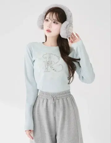 다리치 로고 니트탑 색스