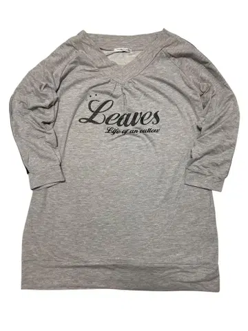 새상품급 긴팔T셔츠 맨투맨 튜닉 7부 소매 로고 3L 사이즈 상당