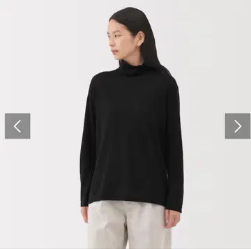 미사용 새상품 MUJI Labo 캐시미어 터틀넥 스웨터 캐시미어 100%