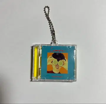 마카로니 연필 미니어처 CD풍 키링 레몬파이