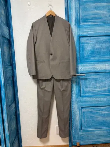 SHIPS Colors! 손세탁 가능 울 라이크 노카라 자켓&팬츠